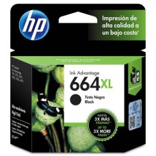 Cartucho Jato de Tinta F6V31AB - ORIGINAL HP664XL - Preto - 480 cópias