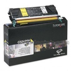 Cartucho Compatível Lexmark C5242YH - Yellow - 8.000 Cópias